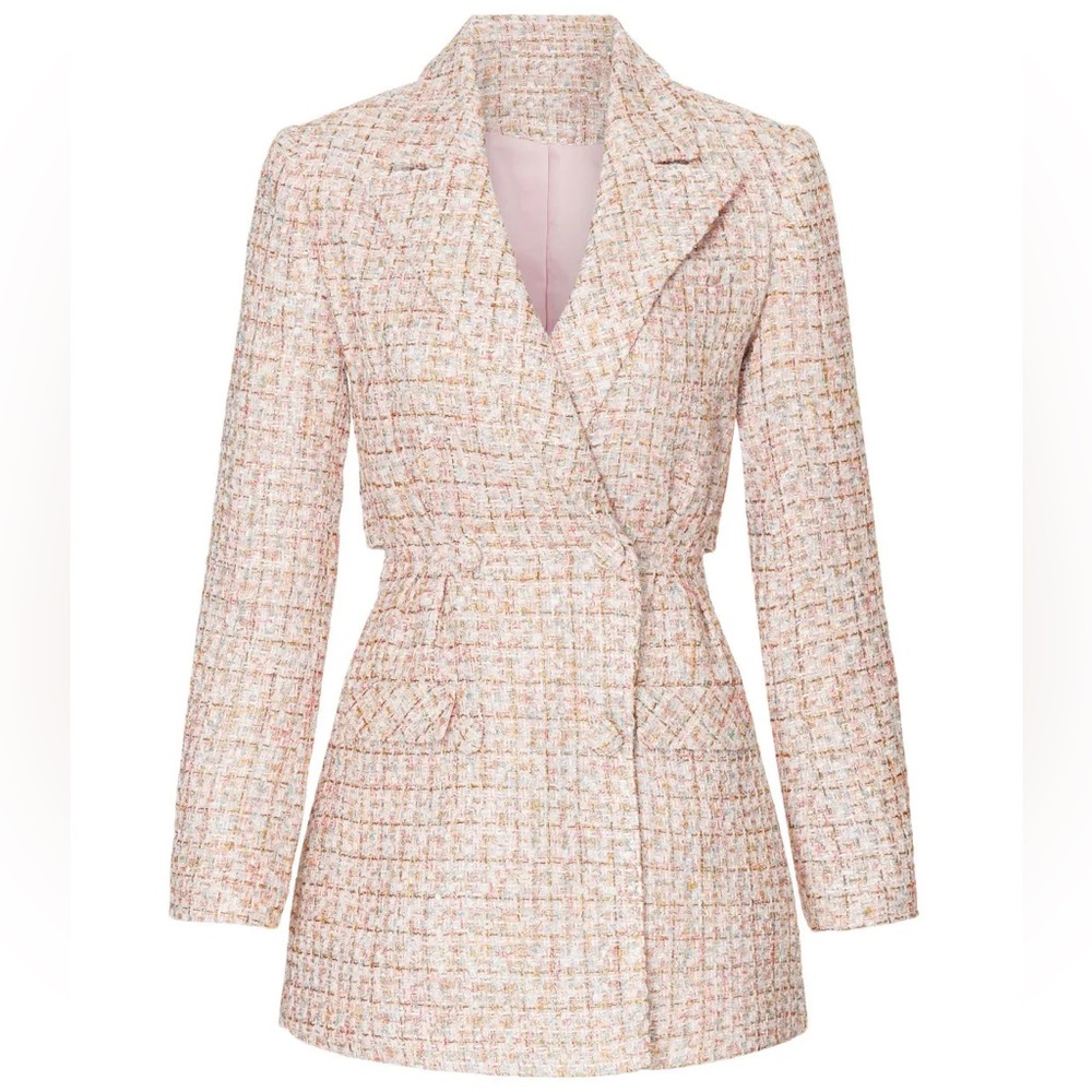 Self-Portrait Tweed Blazer Dress